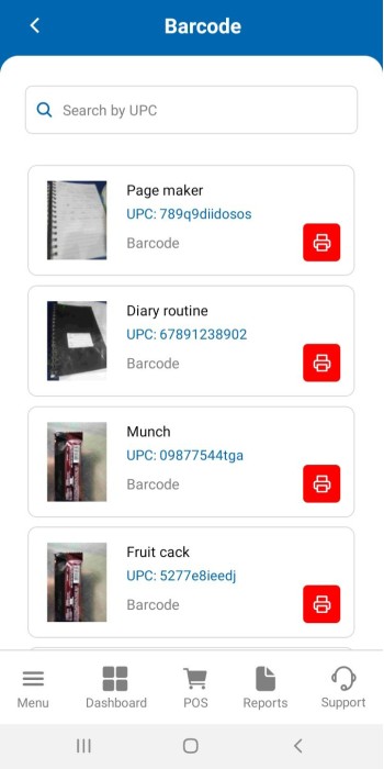 How to generate and print product barcode 
